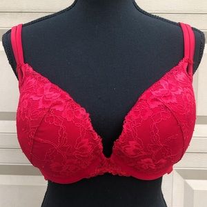 Torrid Red Lace Push-up Bra